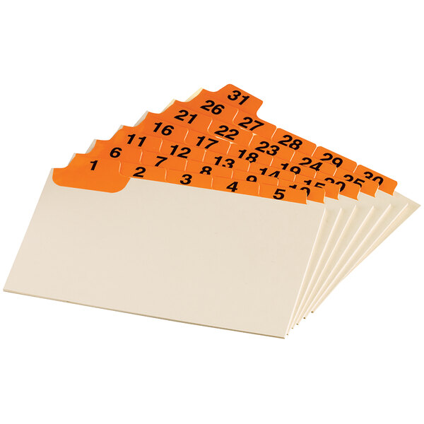 laminated numbered file cards 3 x 5
