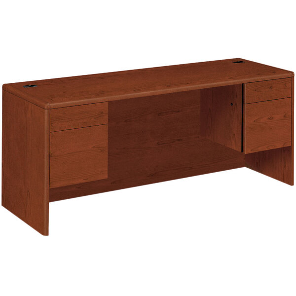 HON 10743CO 10700 Series 72" x 24" x 29 1/2" Cognac Laminate Kneespace