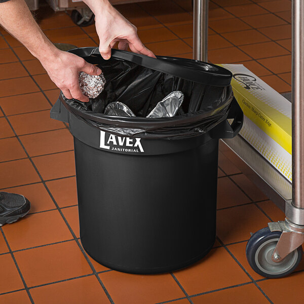 Lavex 15 Gallon 8 Micron 24 x 33 High Density Janitorial Can Liner / Trash  Bag - 1000/