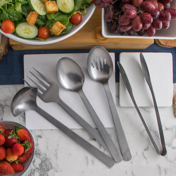 American Metalcraft 5Piece Hammered Stainless Steel Vintage Serving