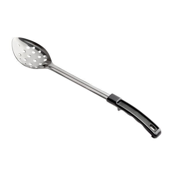15" Standard Duty Stainless Steel Perforated Basting Spoon with Coated