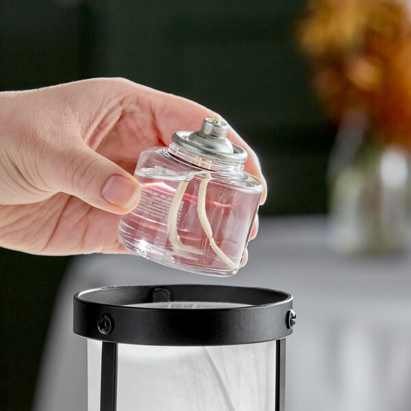 Leola Candle 24 Hour "Smokeless" Clear Liquid Candle Fuel Cartridge - Not for Home Consumer Use - 72/Case