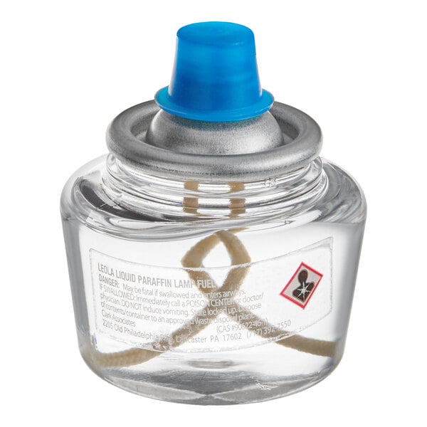 Leola Candle 10 Hour "Smokeless" Clear Liquid Candle Fuel Cartridge - Not for Home Consumer Use - 144/Case