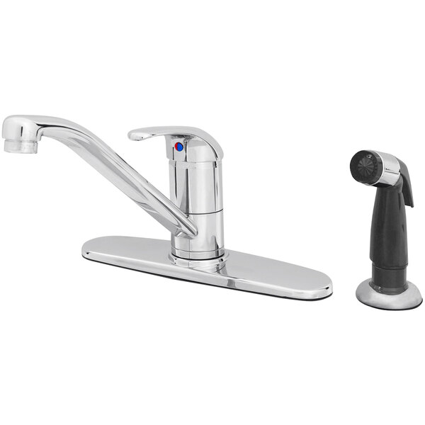 a close up of a faucet