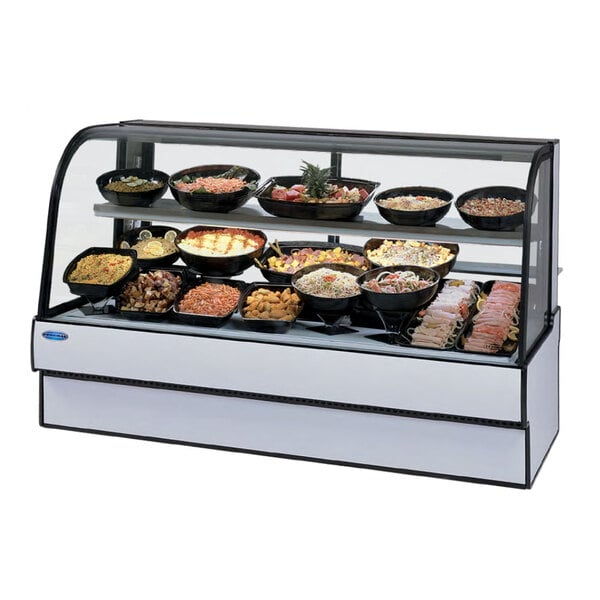 Federal Cgr7748cd 77 Curved Glass Refrigerated Deli Case