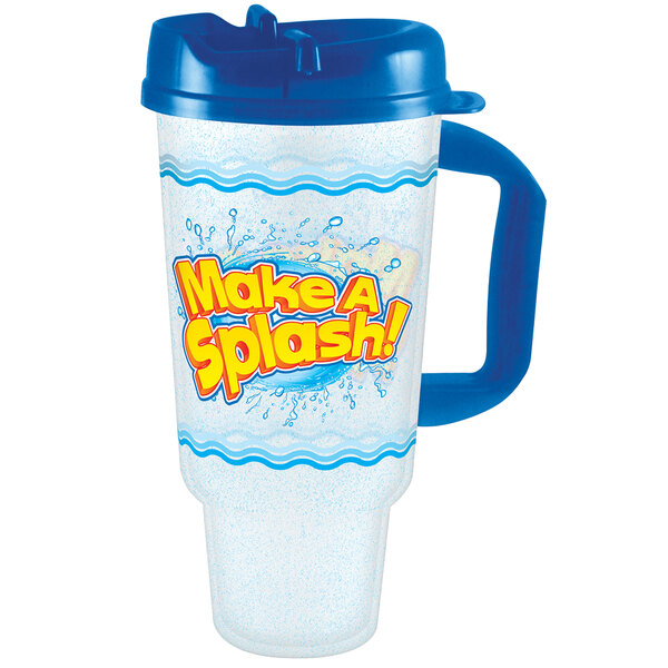 32 oz. "Make a Splash" Souvenir Cup with Handle and Lid 32/Case