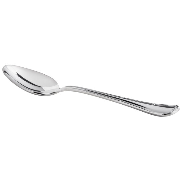A Oneida Titian stainless steel teaspoon with a silver handle and spoon.