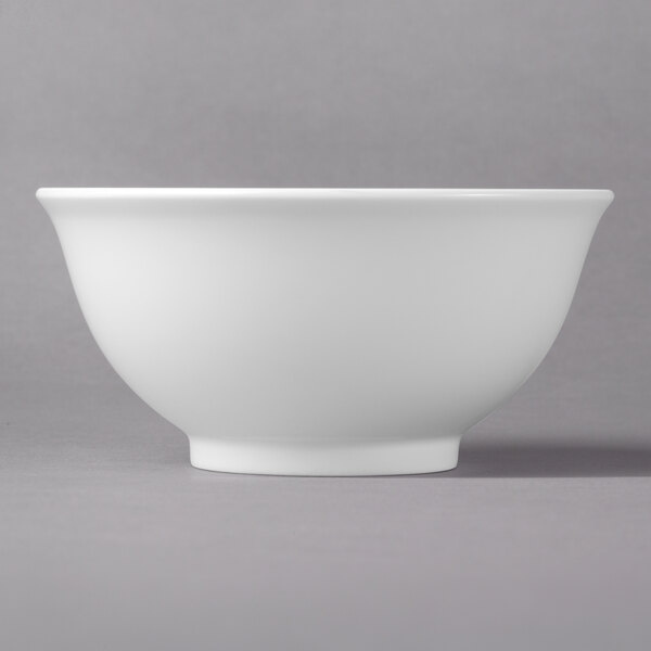A white Schonwald porcelain bowl with grey ornaments.