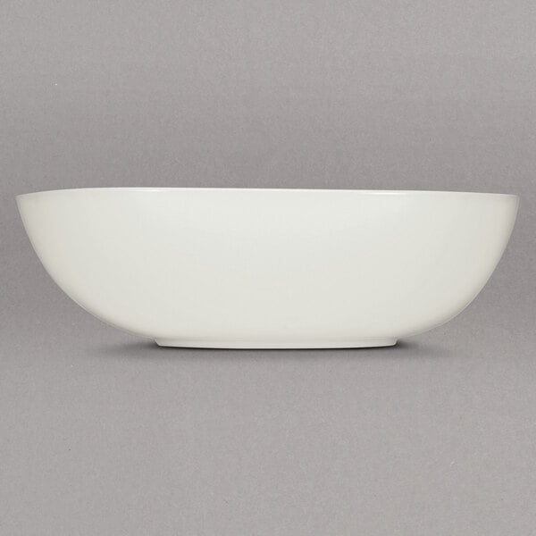 A Schonwald bone white porcelain bowl on a white background.