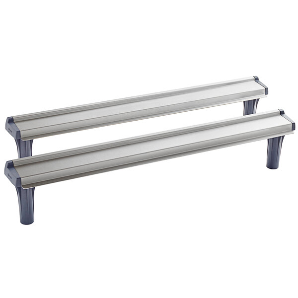 A pair of white metal profiles for a Metro MS-RS30 Multi-Rail Set.