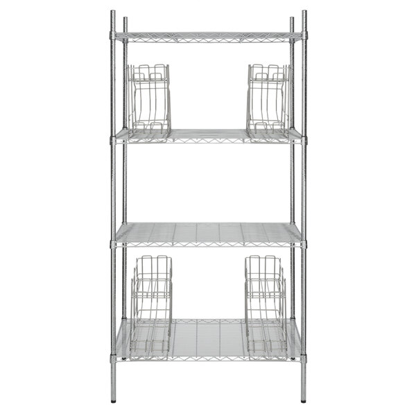 Regency 24 X 36 Chrome Wire Shelf Kit, Chrome Wire Shelving Replacement Parts