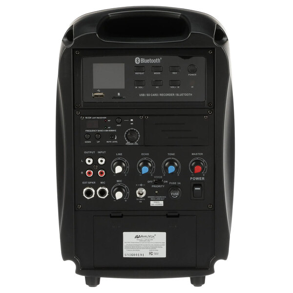 amplivox portable sound system bluetooth