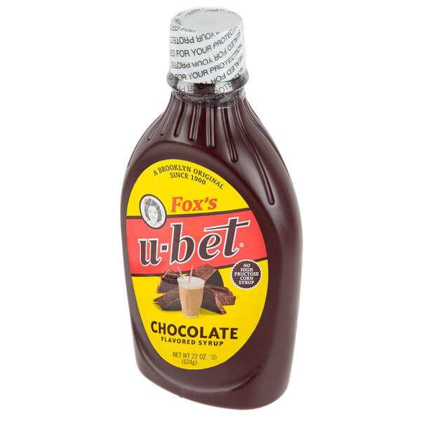 Fox's U-Bet 22 oz. Squeeze Bottle Chocolate Syrup