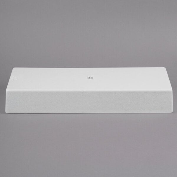 A white rectangular G.E.T. Enterprises salad bowl on a white background.