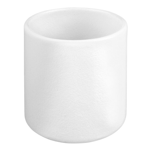 G.E.T. Enterprises COMP12WW Bugambilia 1.7 Qt. Classic Textured Finish White Resin-Coated Aluminum Round Dressing Insert