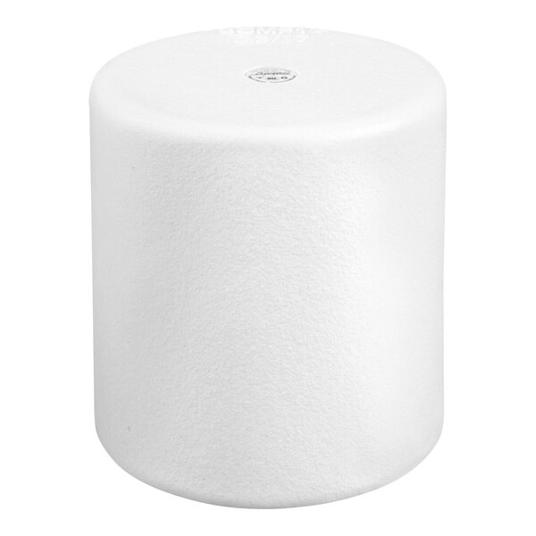 G.E.T. Enterprises COMP12WW Bugambilia 1.7 Qt. Classic Textured Finish White Resin-Coated Aluminum Round Dressing Insert