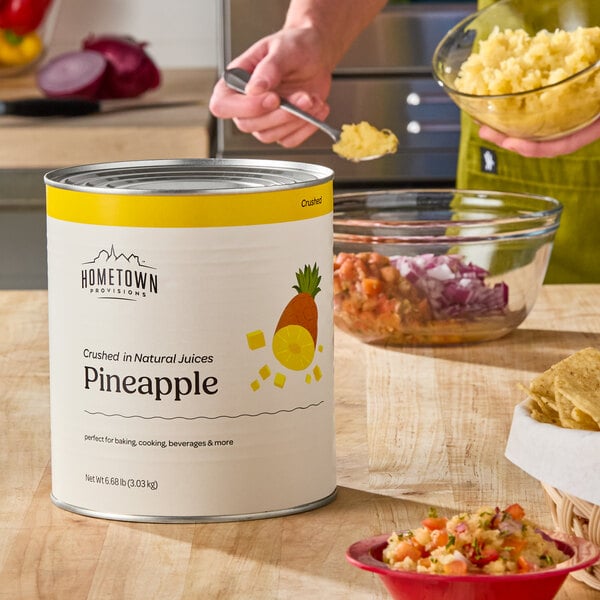 Hometown Provisions #10 Can Crushed Pineapple - 6/Case