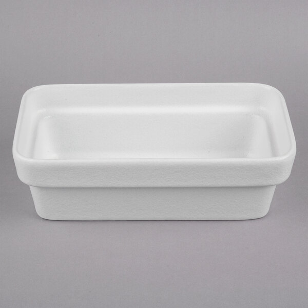 a white styrofoam container