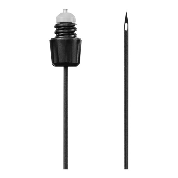 A close-up of a Coravin standard needle.