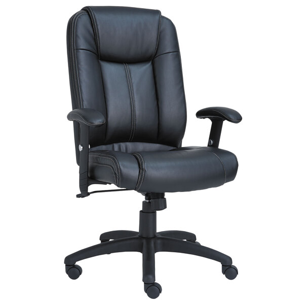 Alera ALECC4119 CC Series HighBack Black Leather Executive Swivel