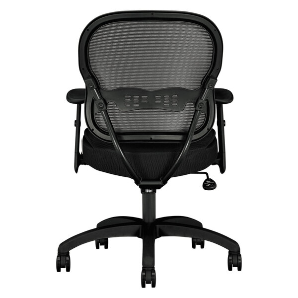 HON VL712MM10 Basyx VL712 Series Mid-Back Black Mesh Office Chair