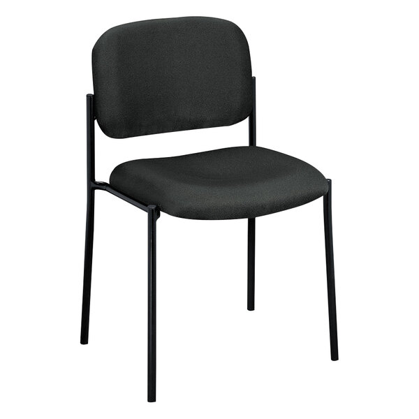 a black chair with black back