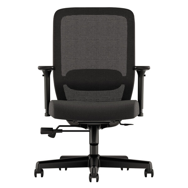 HON Exposure Black Mesh / Fabric MidBack Office Chair