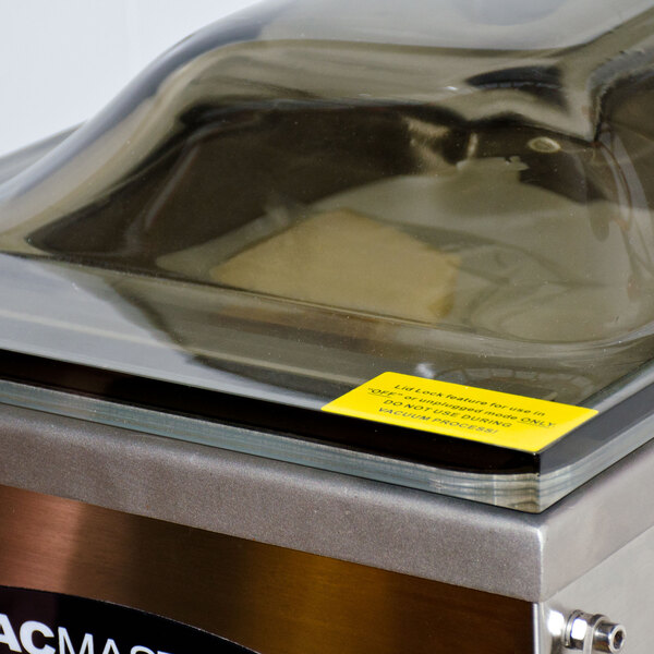 A case of ARY VacMaster vacuum packaging pouches with a yellow label.