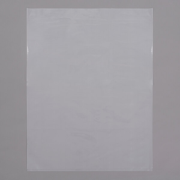 A white plastic bag on a white surface.