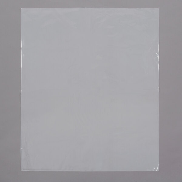 A white plastic bag on a white surface.