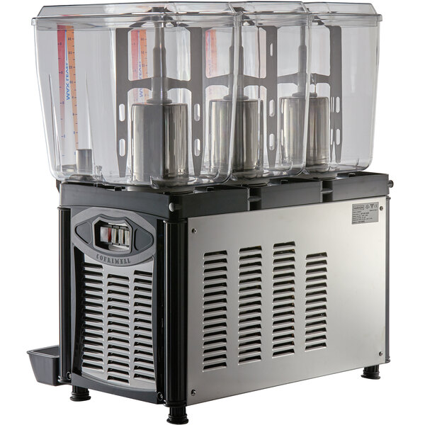 Narvon D5G3 Triple 5 Gallon Bowl Refrigerated Beverage Dispenser