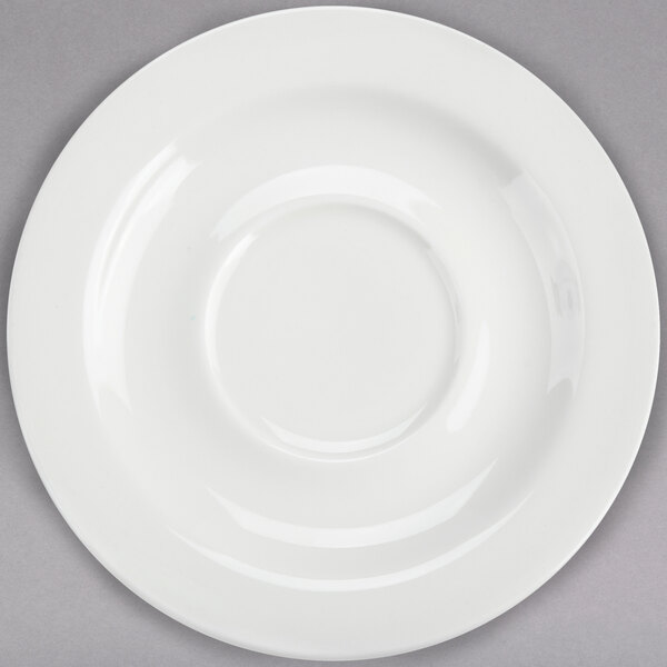 a close-up of a white plate