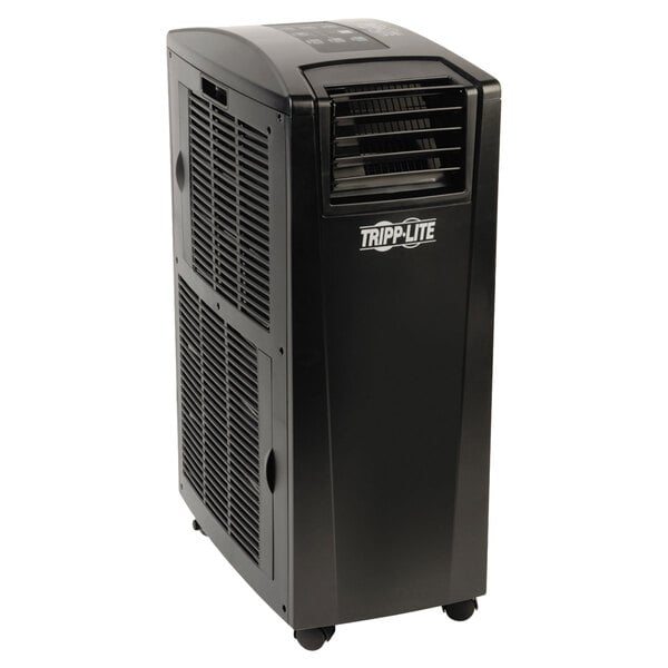 A black rectangular Tripp Lite portable cooling unit with vents.