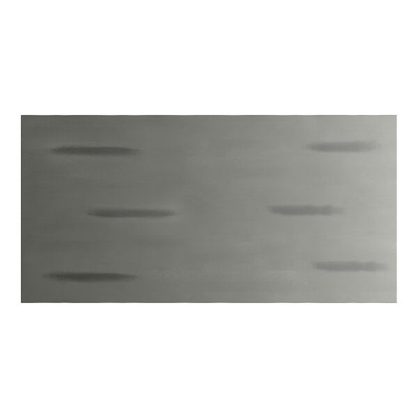 Lancaster Table & Seating Industrial 30" x 60" Solid Wood Live Edge Table Top with Slate Gray Finish