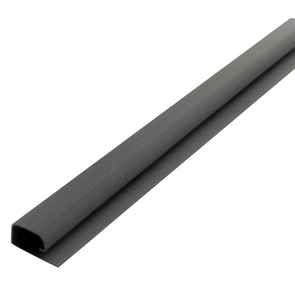 a black plastic tube on a white background