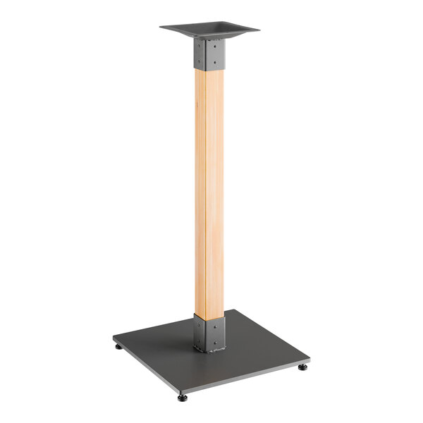 Lancaster Table & Seating Industrial Bar Height Table Base with Bleached Oak Finish