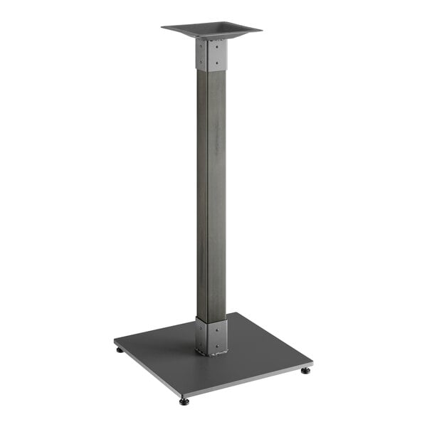 Lancaster Table & Seating Industrial Bar Height Table Base with Slate Gray Finish