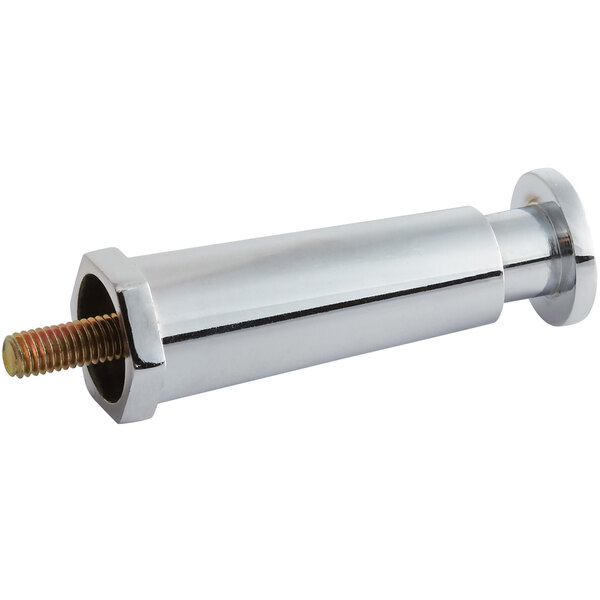 An Avantco chrome plated metal cylinder with a bolt on the end.