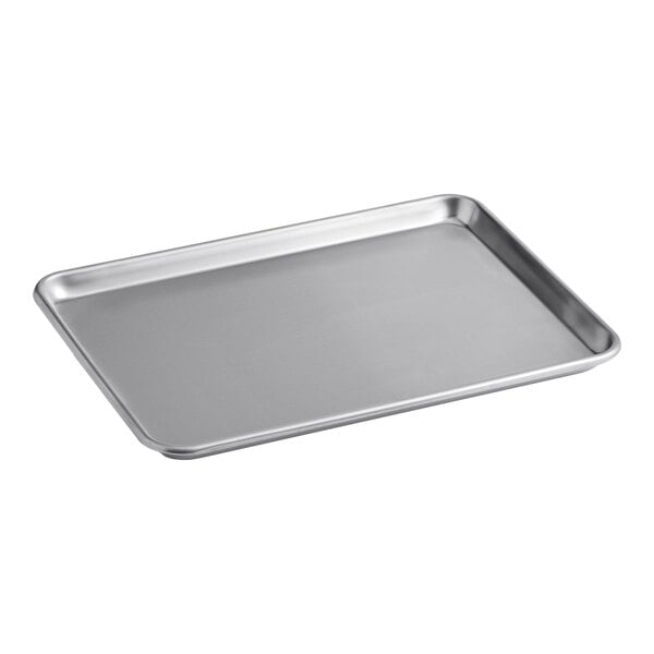 Baker's Lane Half Size NSF 12 Gauge 13" x 18" Open Bead Rim Heavy Duty Aluminum Bun / Sheet Pan