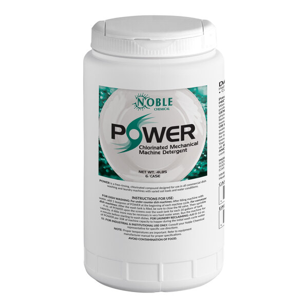 Noble 4 lb. / 64 oz. Power Machine Concentrated Dishwasher / Laundry Detergent - 6/Case