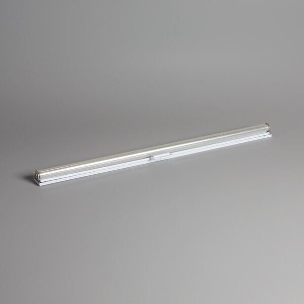 A long white night curtain for Avantco air curtain merchandisers.