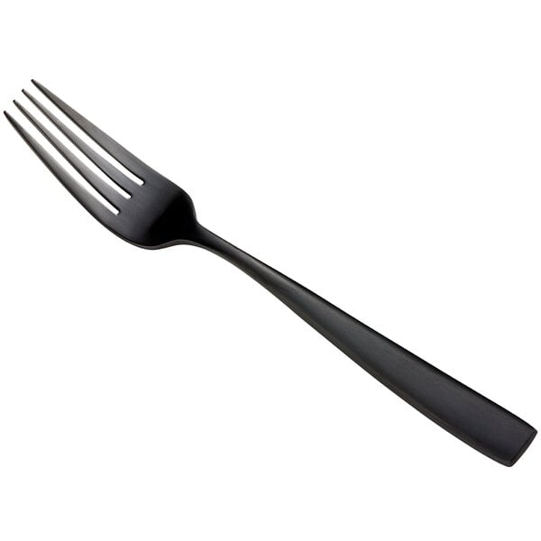 a black fork with a long handle