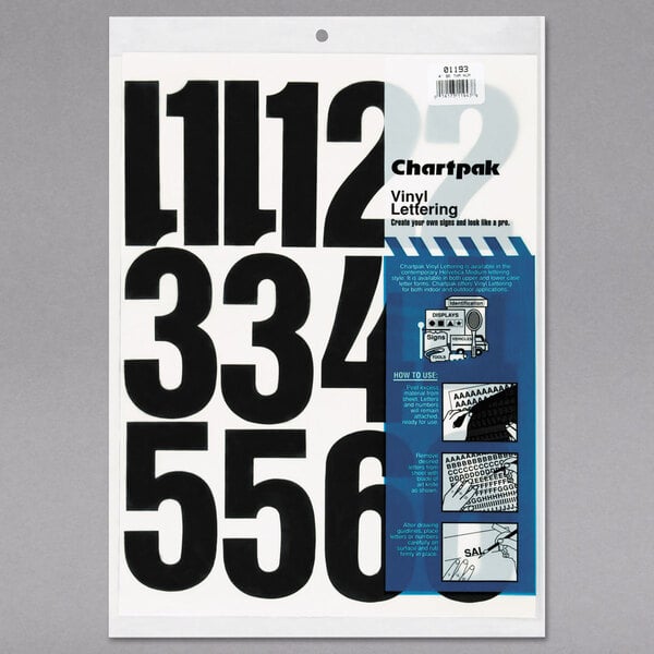 A white surface with black Chartpak vinyl Helvetica numbers.