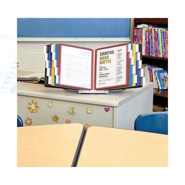 A Durable SHERPA reference system on a table with a white border.