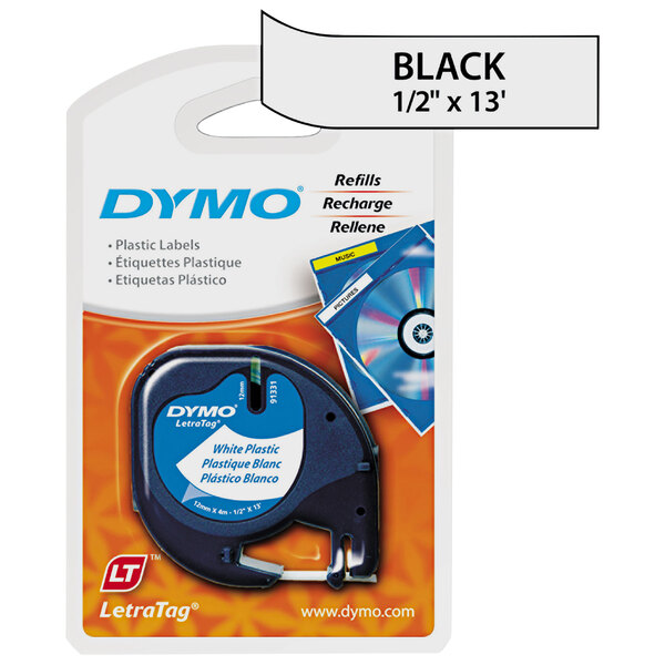 5PK 91331 91332 5x multicolor for Dymo LetraTag Plastic 1/2'' Label Tape Refills