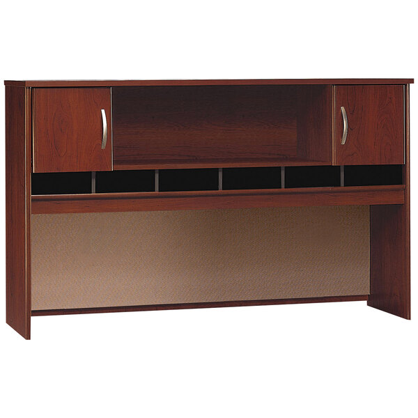 Bush industries wstfld dk chry gry 71in hutch wc24466k (042976244668)