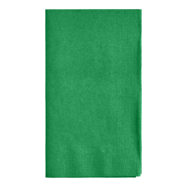 Choice 15" x 17" Green 2-Ply Paper Dinner Napkin - 100/Pack
