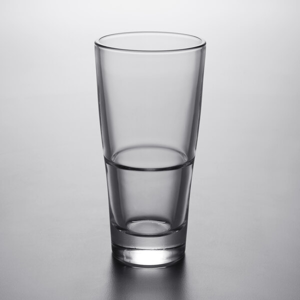 a clear glass with a clear liquid in it