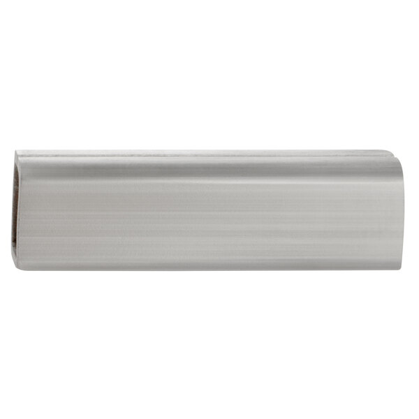 A close-up of American Metalcraft stainless steel square rod.