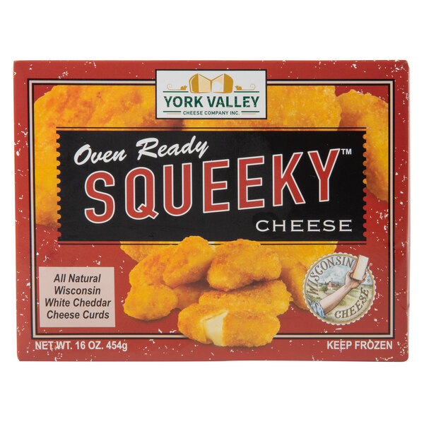 York Valley Cheese Company 16 oz. Bag Breaded Squeeky Cheese Curds 14